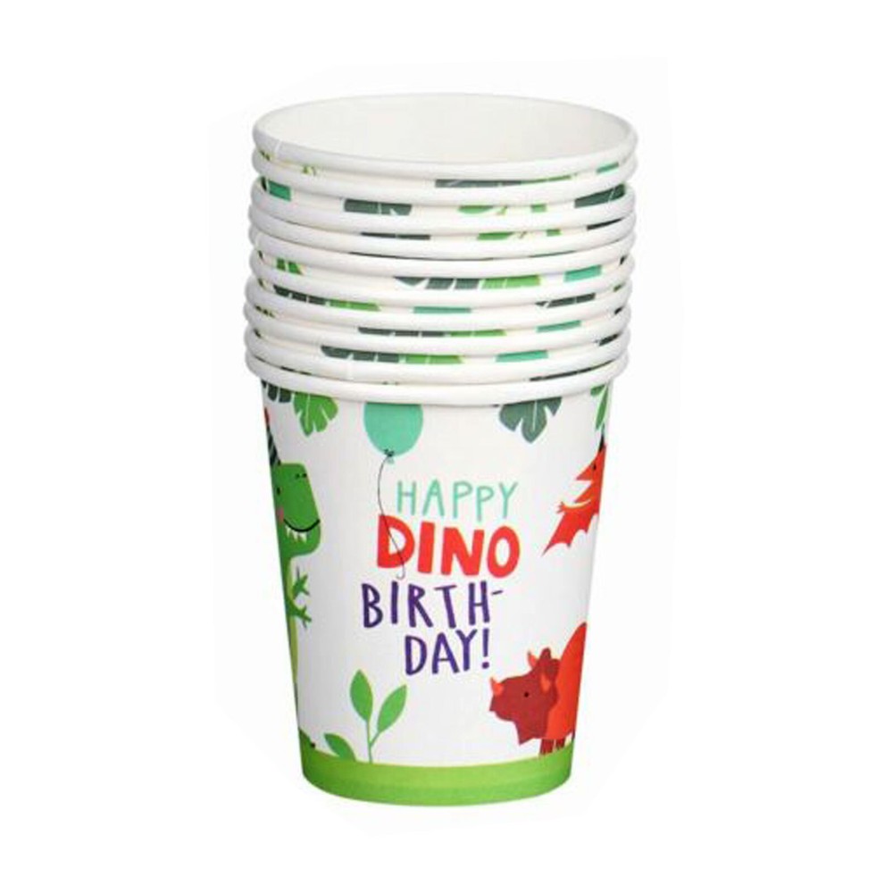 10 x Paper Dinosaur Party Cups