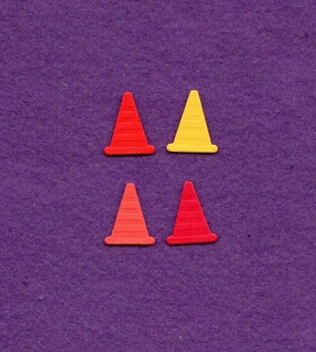 FIRE # 2 CONE die cuts scrapbook cards
