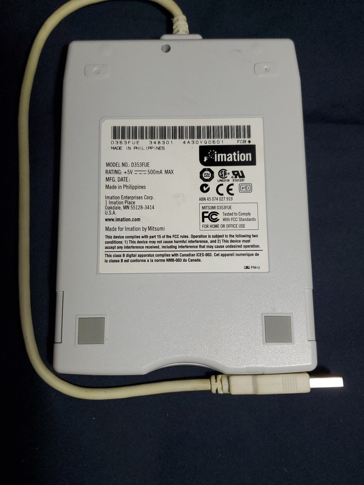 IMATION 3.5" FLOPPY DISK DRIVE USB