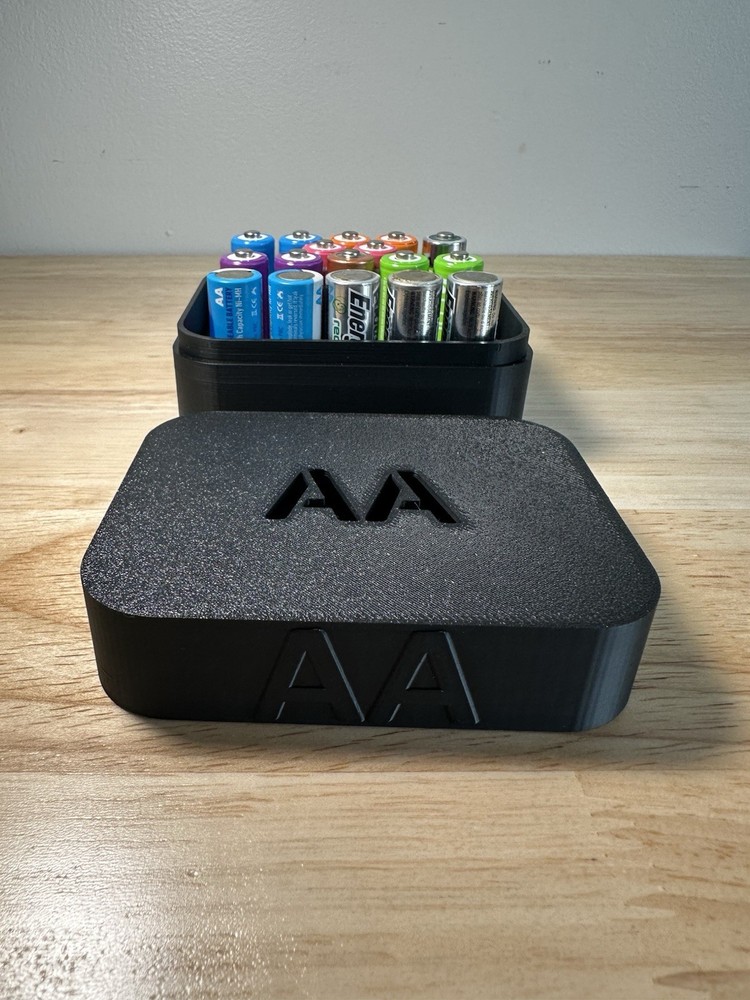 AA Battery Storage Organizer Honeycomb — Stackable Compact Holder Case - New