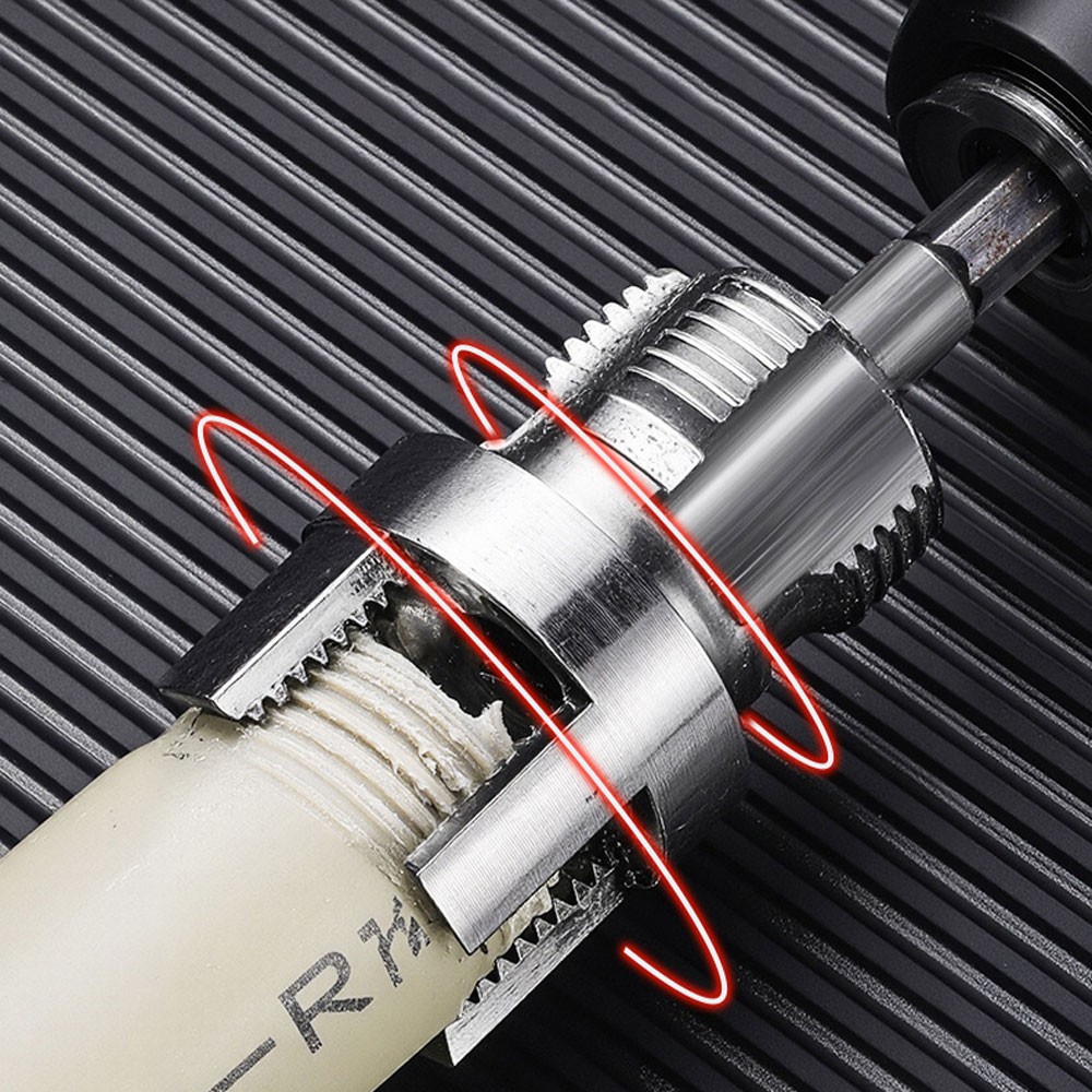 Integrated Internal & External Pipe Threading-Tool, PVC Pipe Threader Kit-NEW