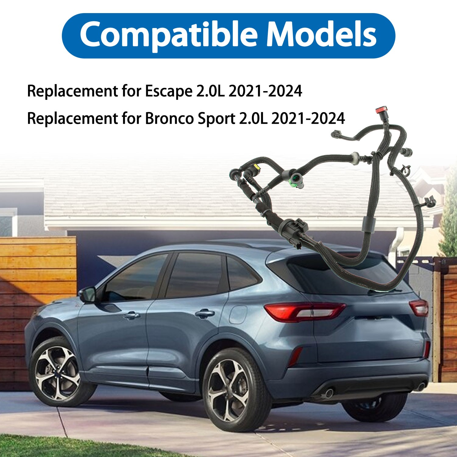 LX6Z-9D289-SJ FOR 2021-2024 Ford Bronco Sport 2.0L Fuel Vapour Separator Tube