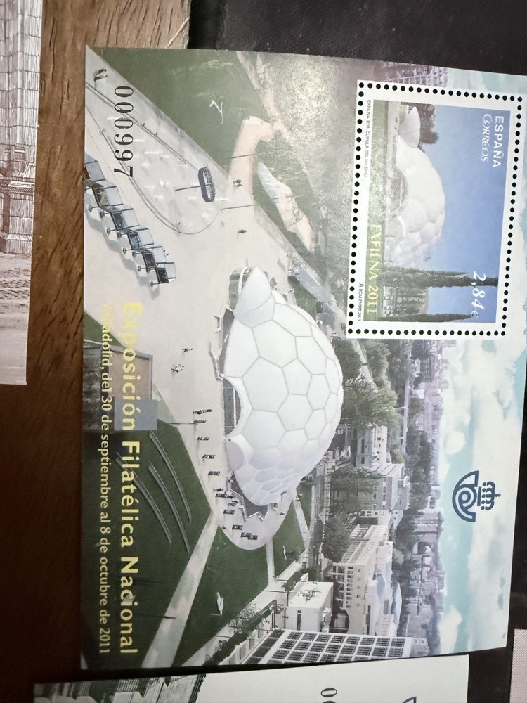 spanish stamps 9 random mini sheets