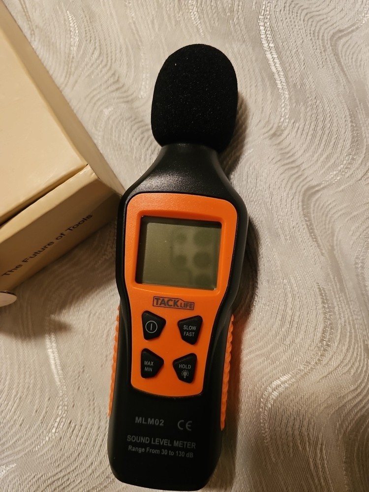 Tacklife Test Tool Series Sound Level Meter 9V Battery Model MLM02