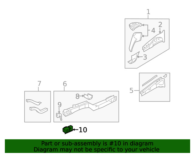 Genuine GM Rail End 88950474