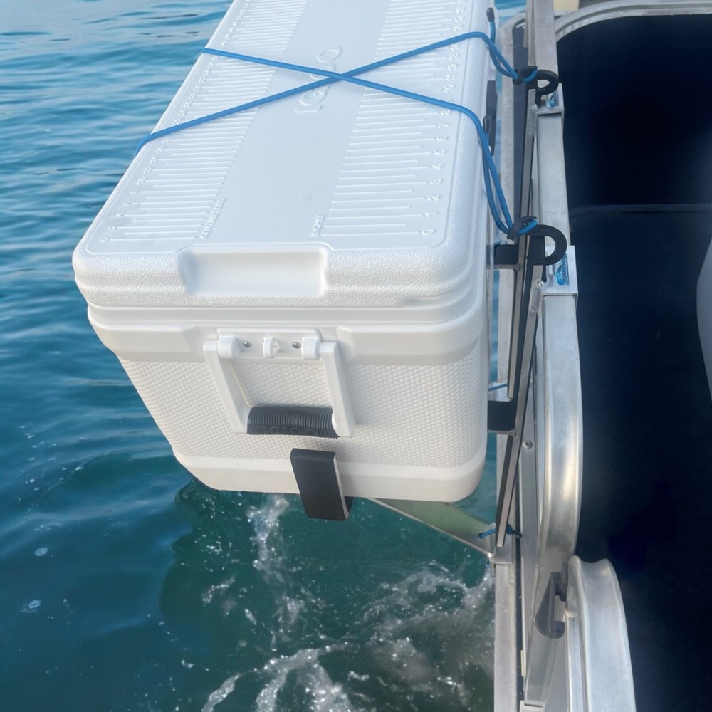 Pontoon Boat 18 Super Cooler Solution with Storage Rack