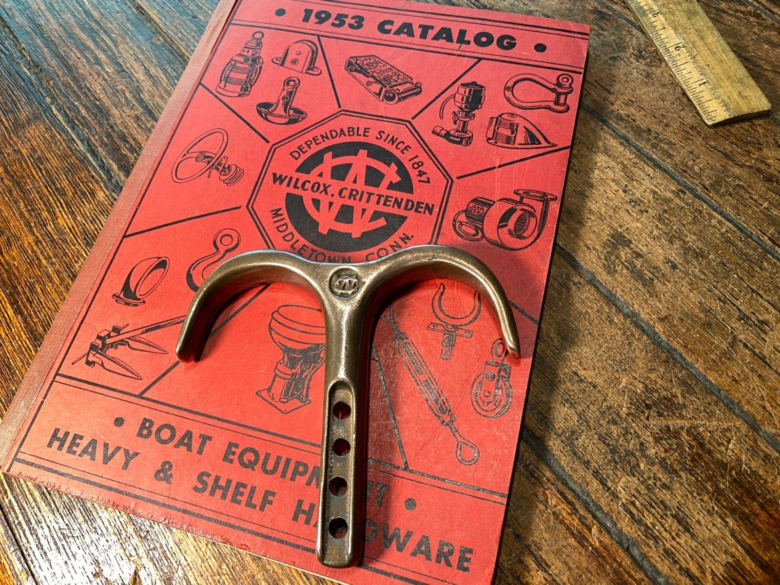 Wilcox Crittenden Sea-Security cast bronze oar locking device