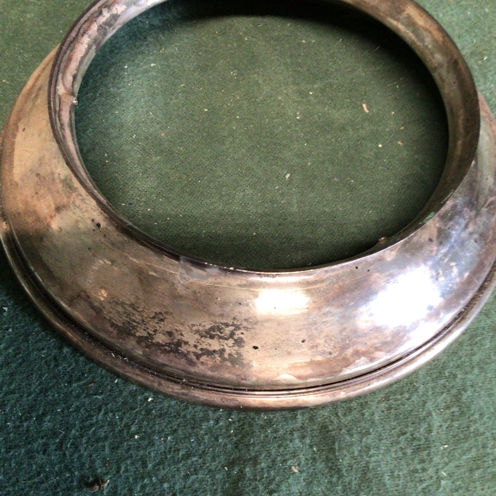 Silver plate Bowl Ring