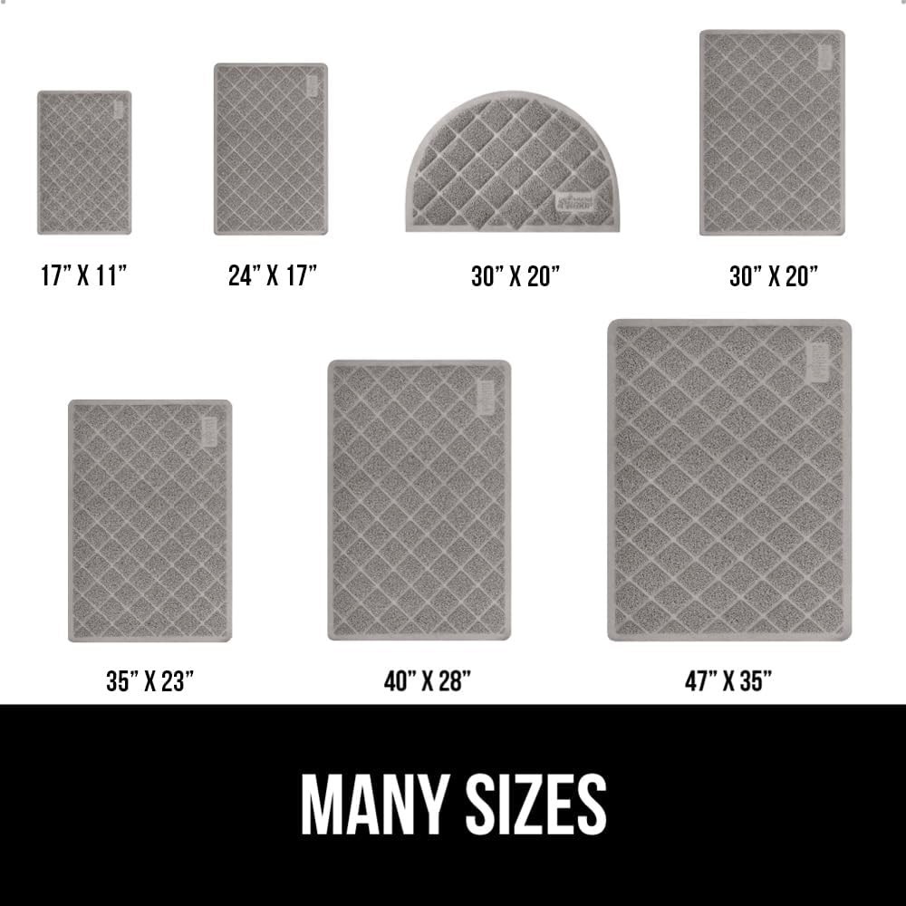 Cat Litter Mat with Textured Backing - 24x17 Water-Resistant Solution