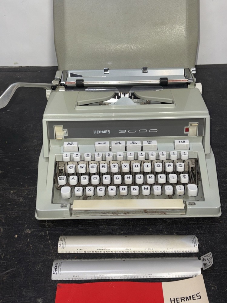 HERMES 3000 TYPEWRITER Clean Selling As Is Untested Likely Works
