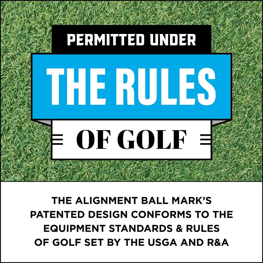 Putting Alignment Aid Tool - Golf Ball Marker - Rotate to Aim - Golf Gift Access