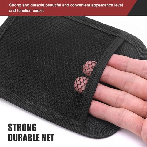 2PCS Car Organizer Net Pocket, Multifunctional Internal Adhesive Storage Bag