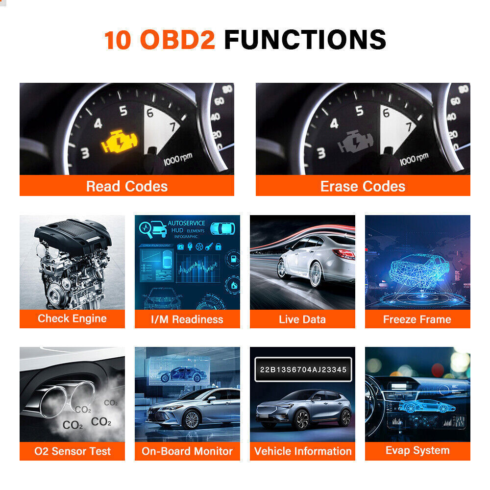 LAUNCH U400 OBD2 Scanner Car Auto Diagnostic Tool Oil EPB Reset AT Code Reader