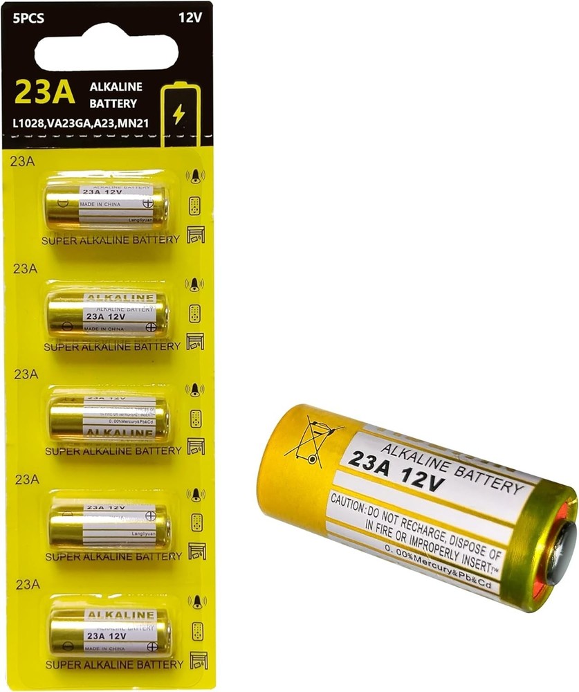10 Count 23A 12 Volt Battery – Alkaline Power for Remote Controls & Electronics.