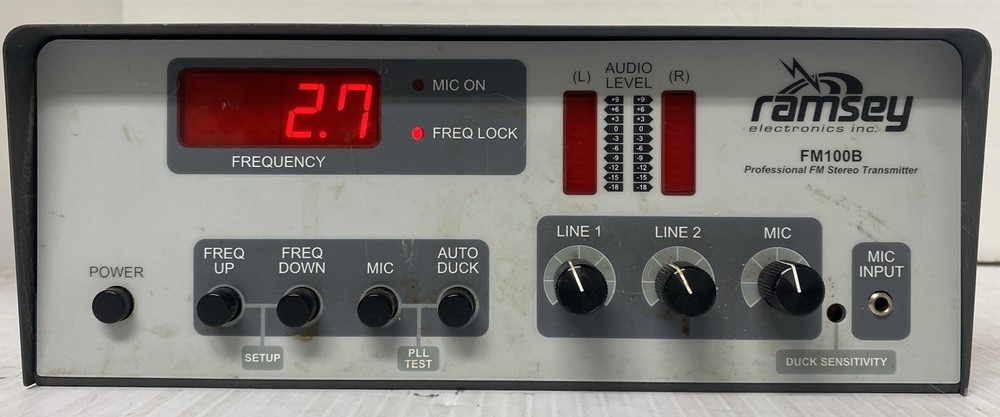 Ramsey Electronics FM100B Professional FM Stereo Transmitter No Antenna Untested