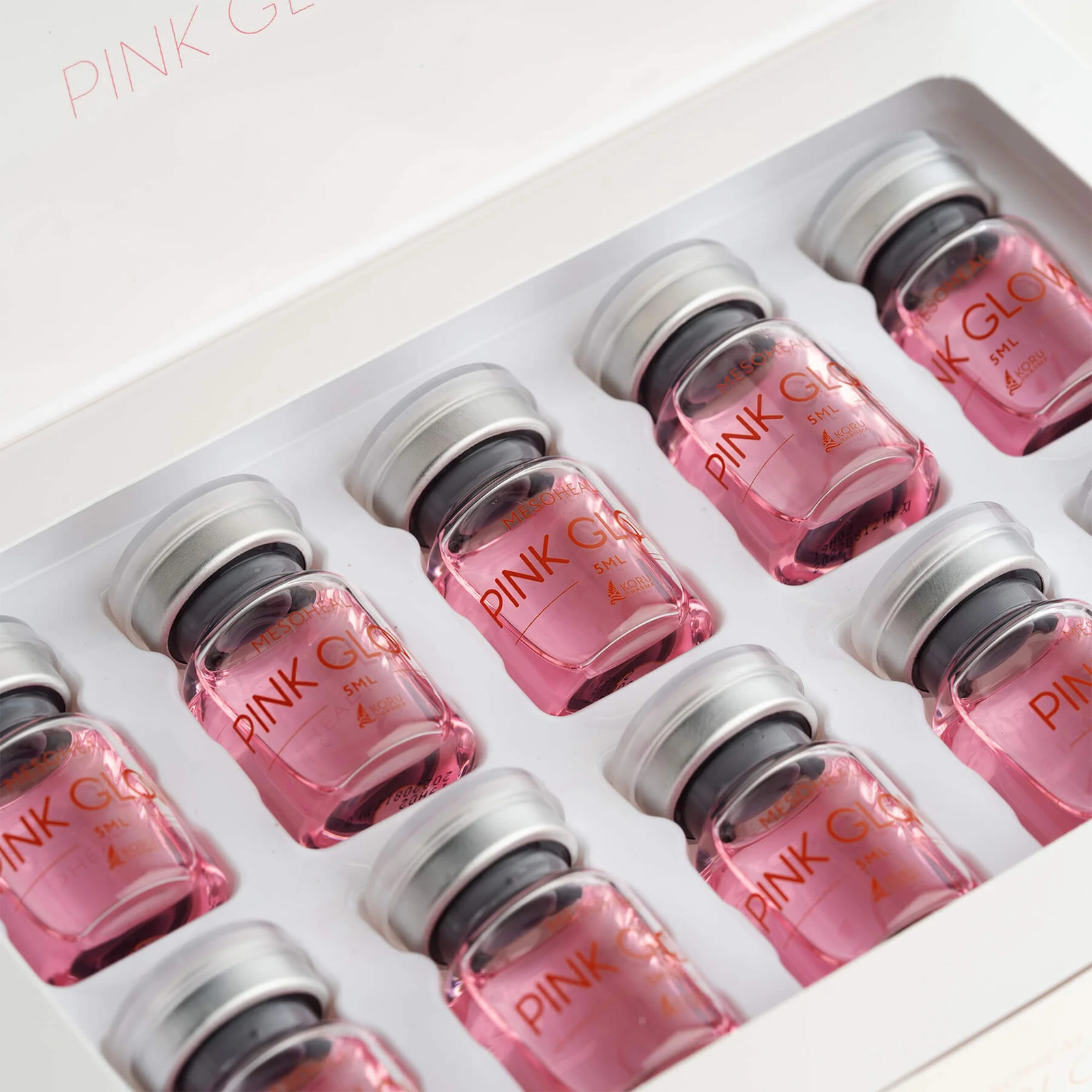 Mesoheal Pink Glow Whitening Cocktail with Peptides and Glutathione K-Beauty