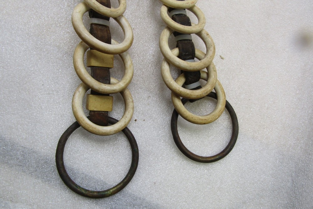 Celluloid harness spreaders & leather pieces