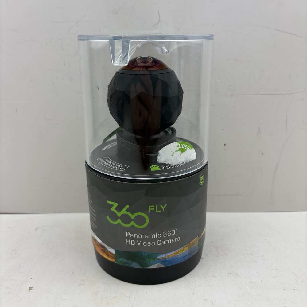 360Fly Panoramic 360° HD Video Camera With Accessories Tested Working