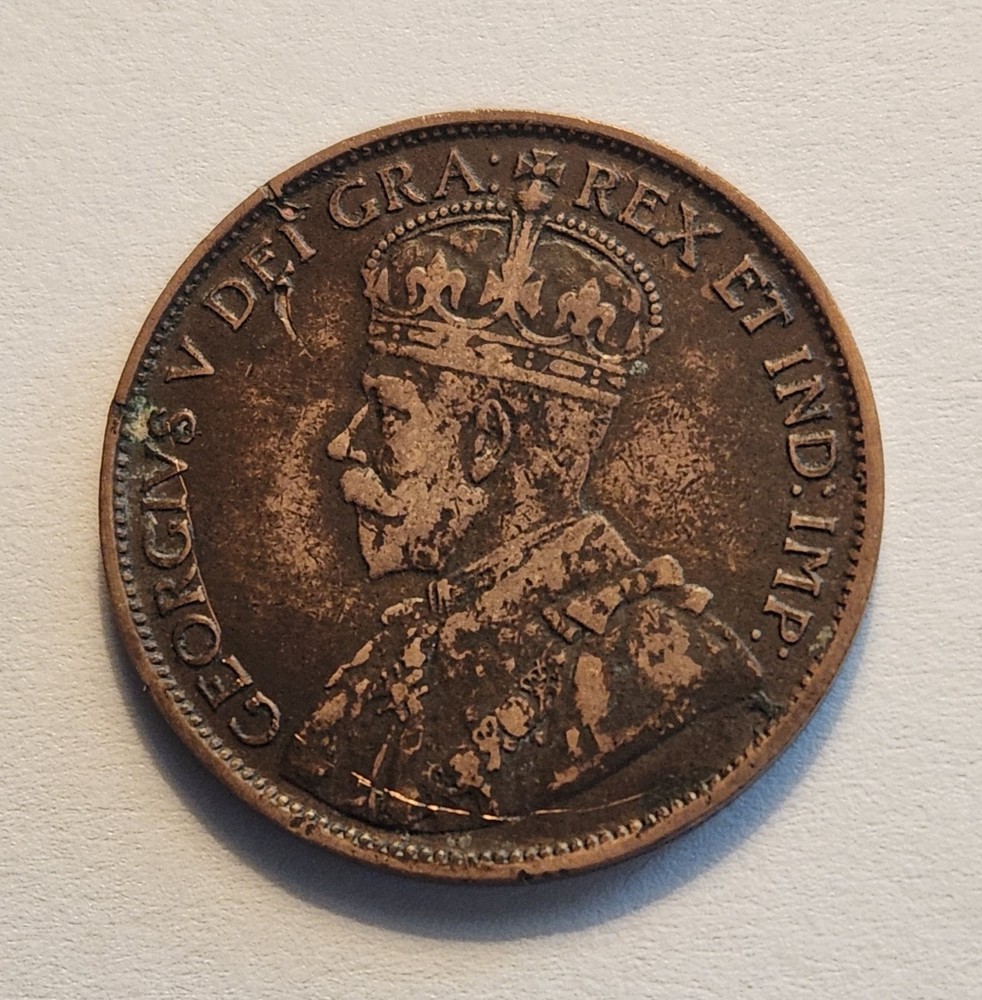 CANADA 1912 One 1 Large Cent King George V