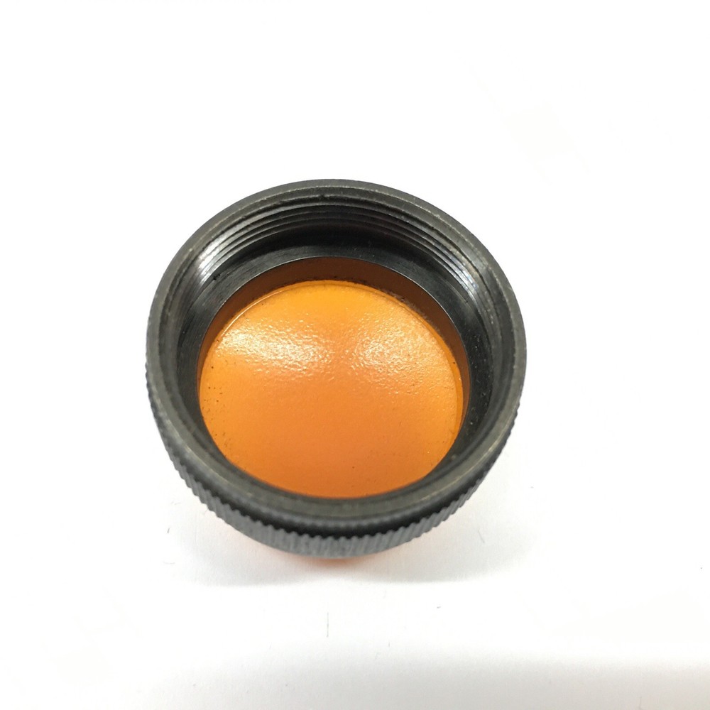 1" Screw On Lens Light Indicator Panel Mount / Dialco? Amber Orange