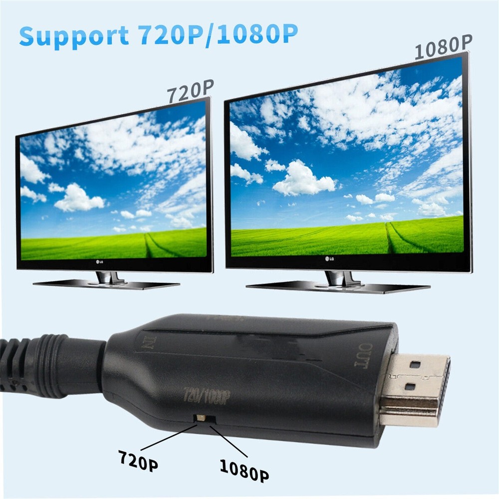NEW USB Cable Wire Durable Replacement For WII to HDMI Converter Adapter