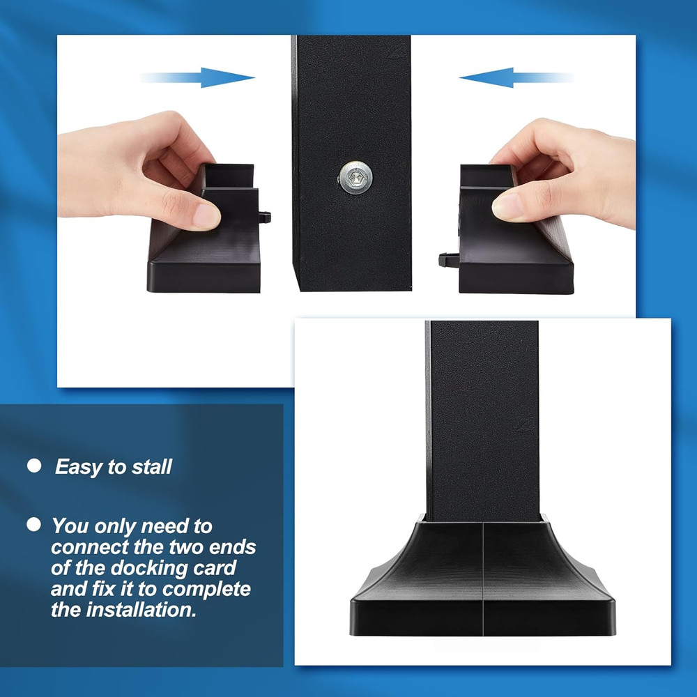 4 Pcs 2 Inch Interlocking Deck Post Base Cover for 2 X 2'' Post with 4.5 X 4.5''