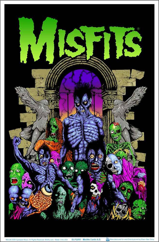 Misfits Earth A.D. Blacklight Poster 23" x 35"