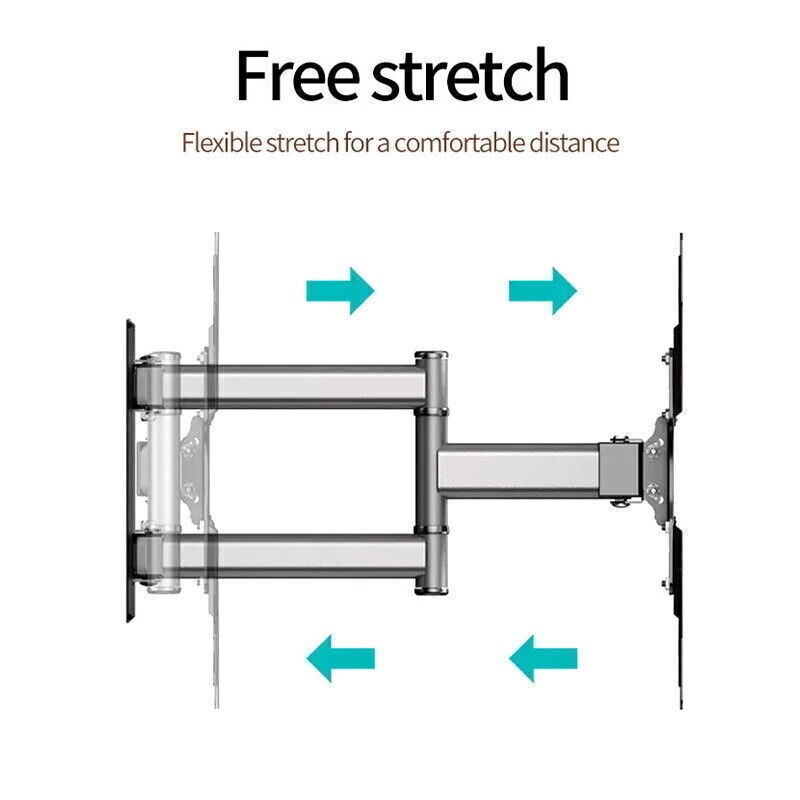 FULL MOTION LCD LED TV WALL MOUNT BRACKET SWIVEL TILT 26 32 36 37 40 42 46 50 55