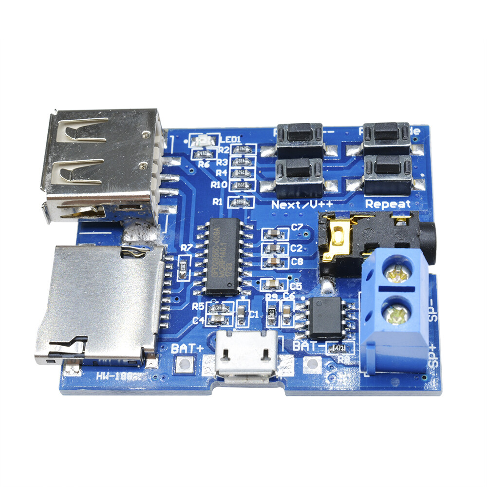 TF Card U Disk MP3 Format Decoder Board Aamplifier Decoding Audio Player Module