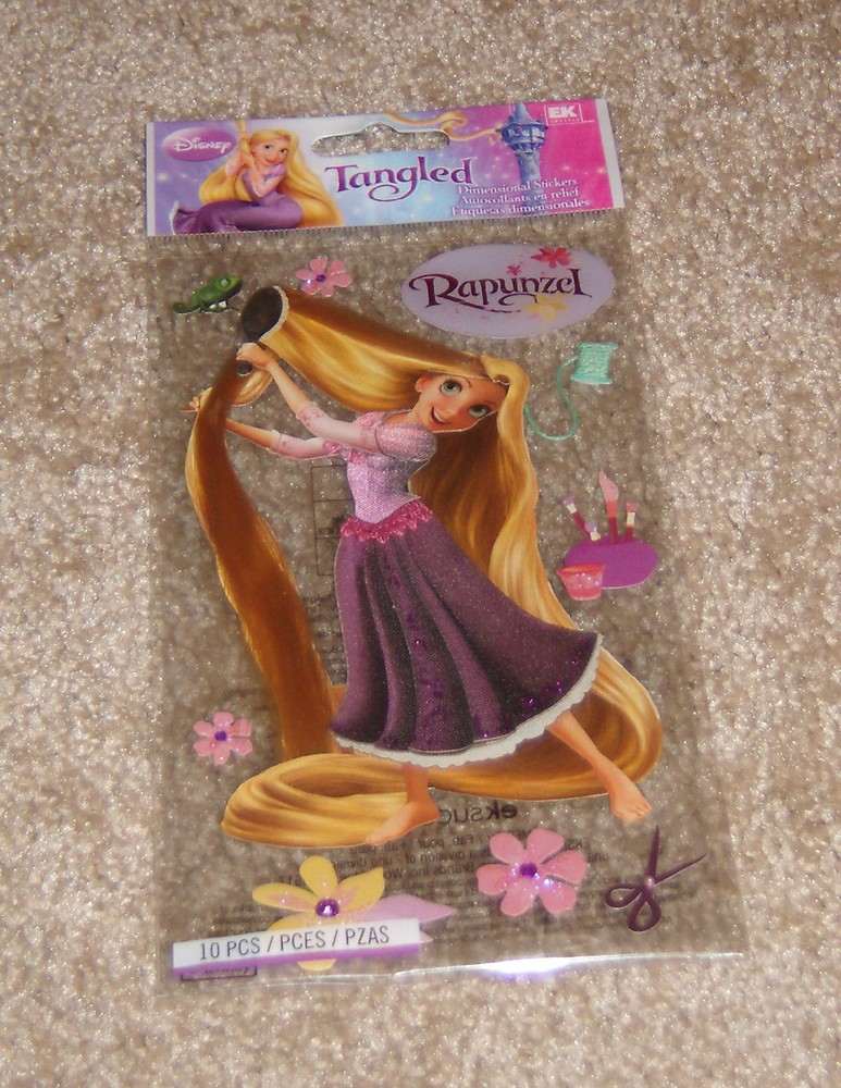 Disney EK Success Jolees Dimensional Sticker ~ Rapunzel
