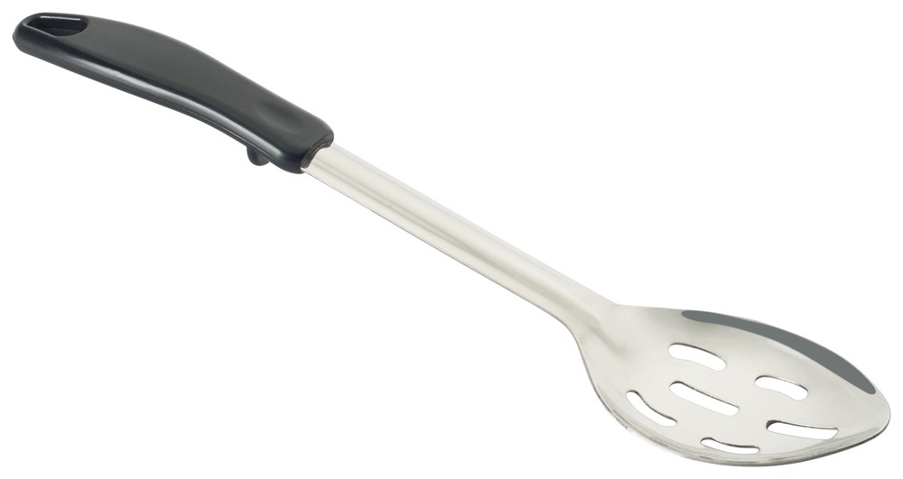 13" Slotted Basting Spoon, Stop Hook Plastic Hdl, S/S (12 Each)