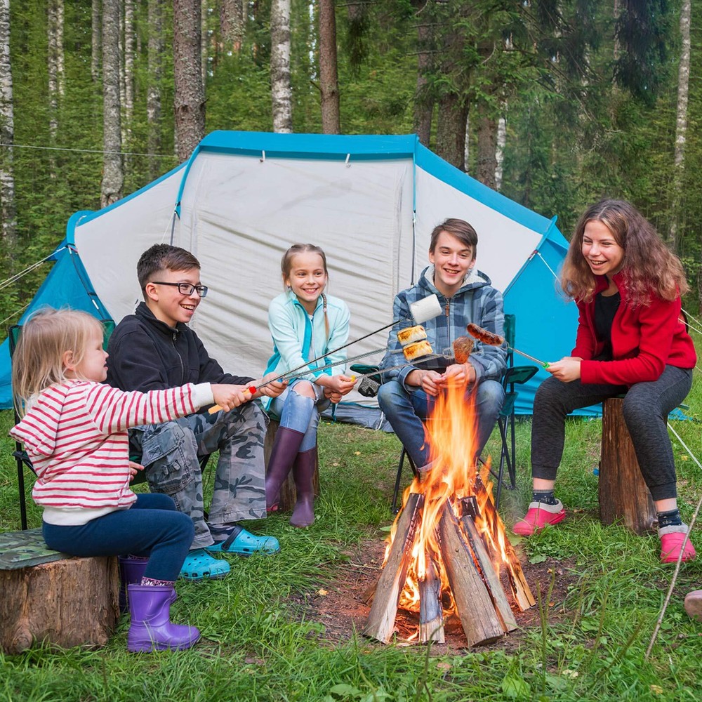 Marshmallow Roasting Sticks Smores Sticks for Open Fire Pit Campfire Camping