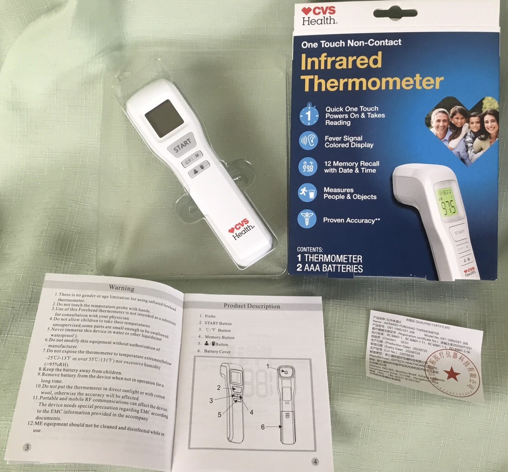 C.V.S. NON TOUCH INFLARED THERMOMETER