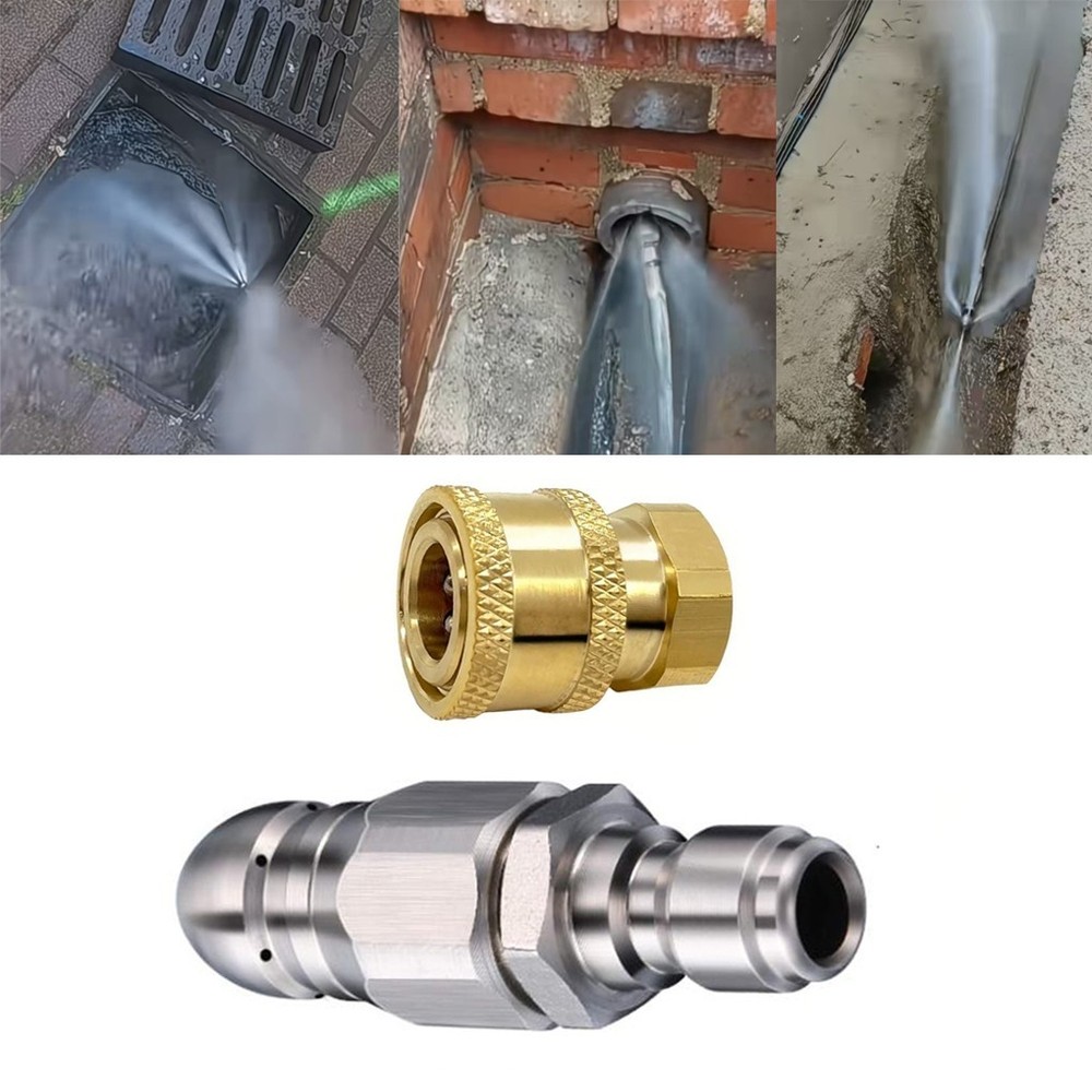 5000 PSI Nozzle Drain Cleaner Easy Connection Effective Blockage Resolution