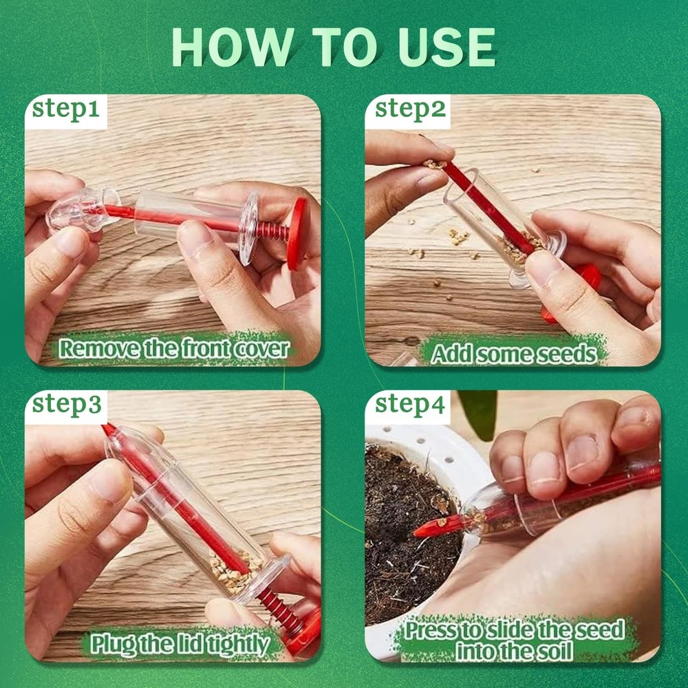 6 Pcs Mini Seed Spreader, Mini Sowing Seed Dispenser, Small Seed Planter Tool, M