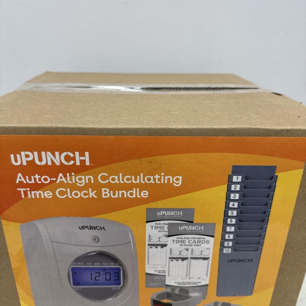 UPUNCH UB2300 AUTO-ALIGN CALCULATING TIME CLOCK BUNDLE - NEW IN BOX