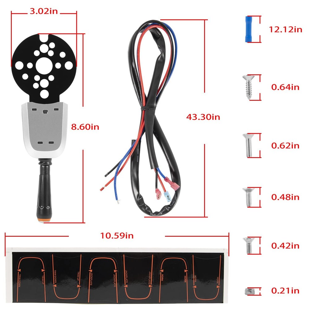 PT1000-1P Blinker Trim Control System Single Switch For Hydraulic Tilt Steering