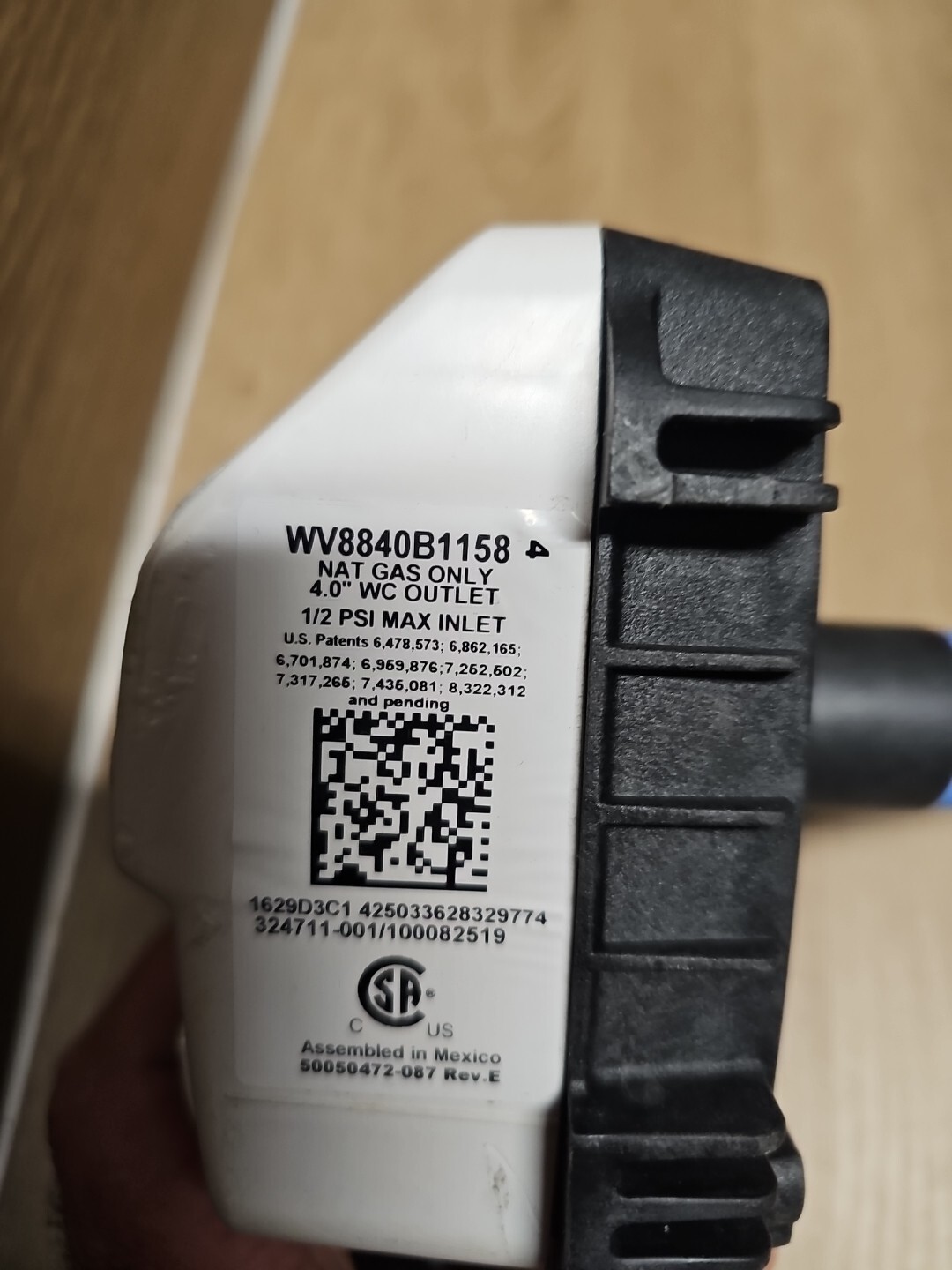 Honeywell Water Heater Gas Valve WV8840B1158 (30 DAY WARRANTY) Ships FAST!