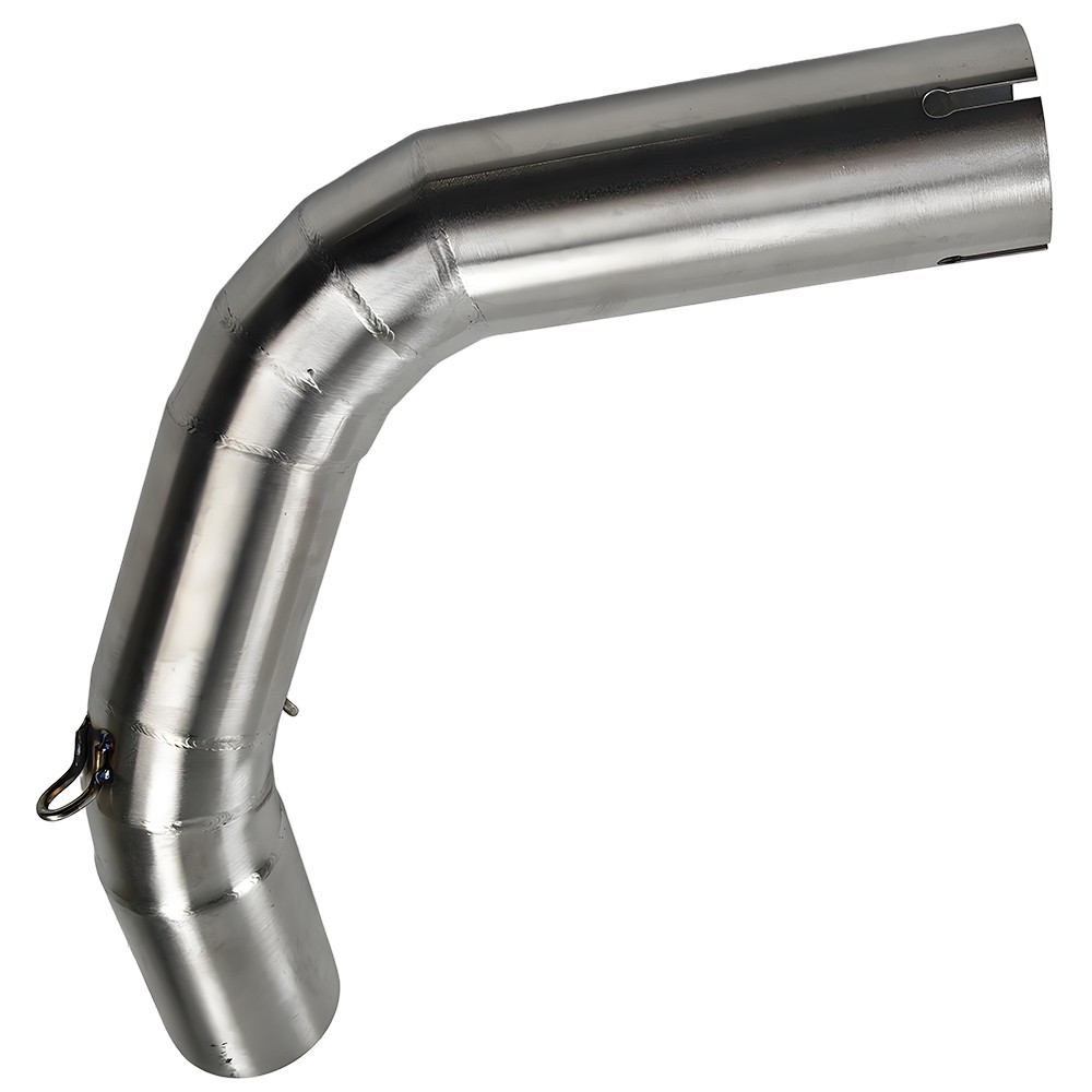 For Yamaha YZF R1 2009 -2014 Exhaust System Dual Exit Mid Pipe Black Mufflers