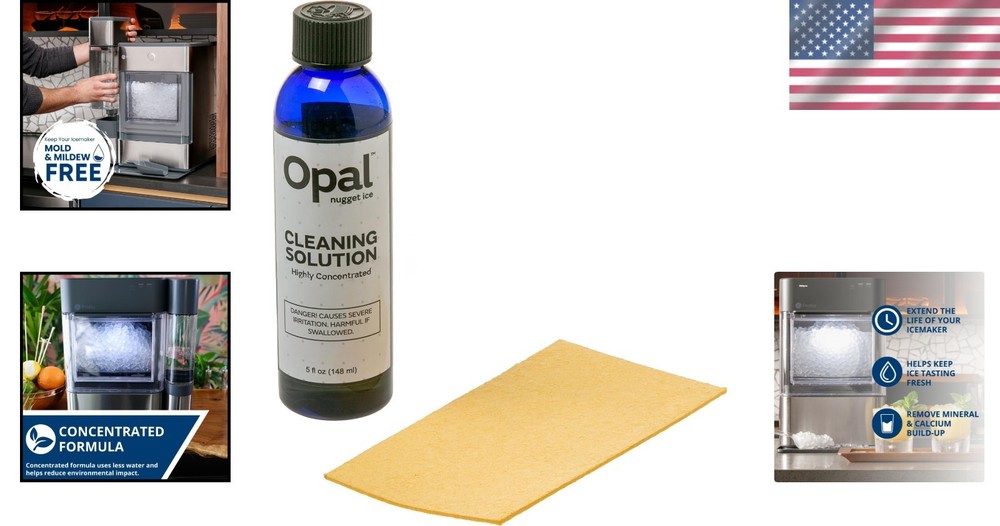Opal Ice Machine Cleaning Supplies - Solution & Sponge