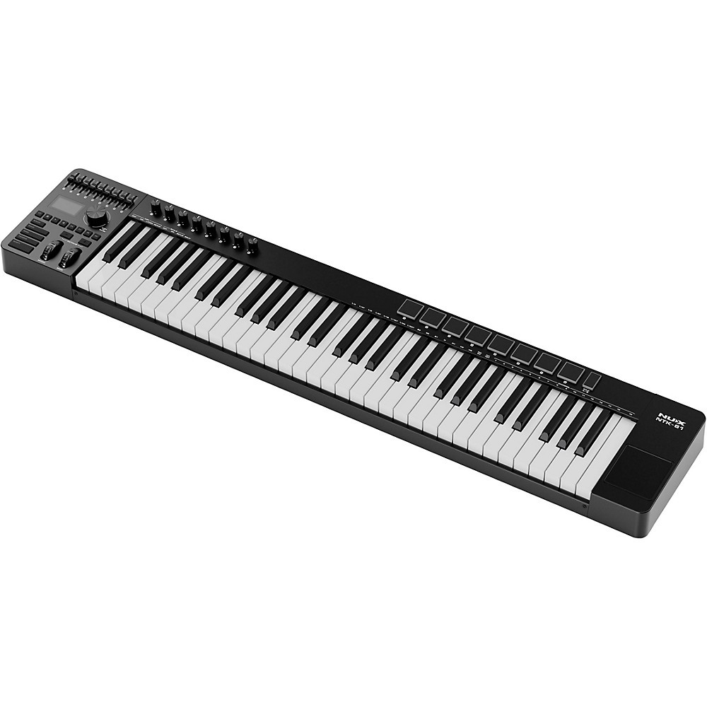 NUX NTK-61 MIDI Keyboard Controller Black LN