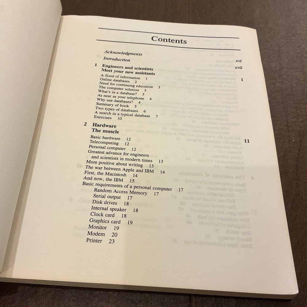 Using Online Scientific Engineering Databases Vintage Computing Textbook 1992