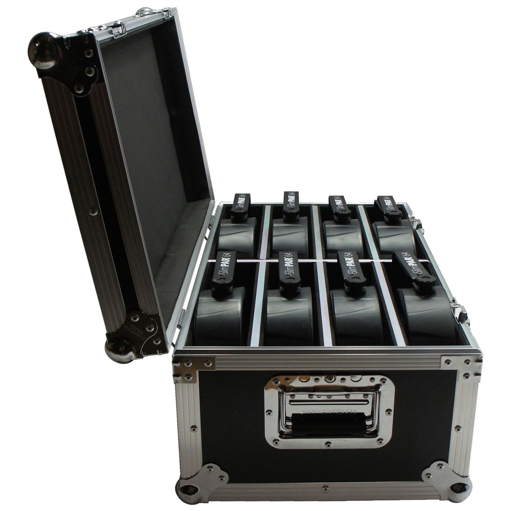 Harmony HC8SLIMPAR64 Lighting 8 Space Slimpar Can Light Flight Custom Case New