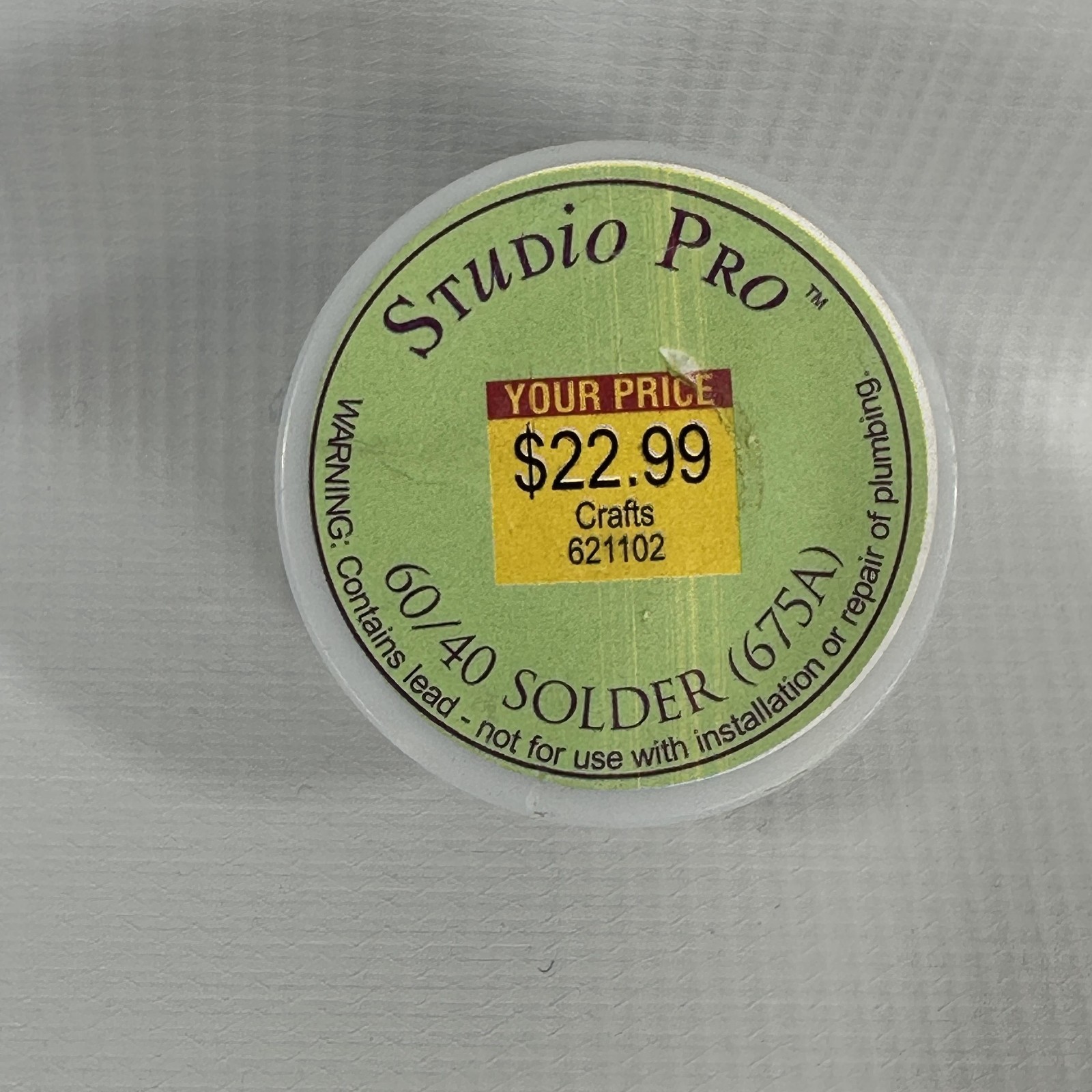 Diamond Tech Studio Pro 60/40 Solder 1 Lb Wire Spool Leaded 675A Glass