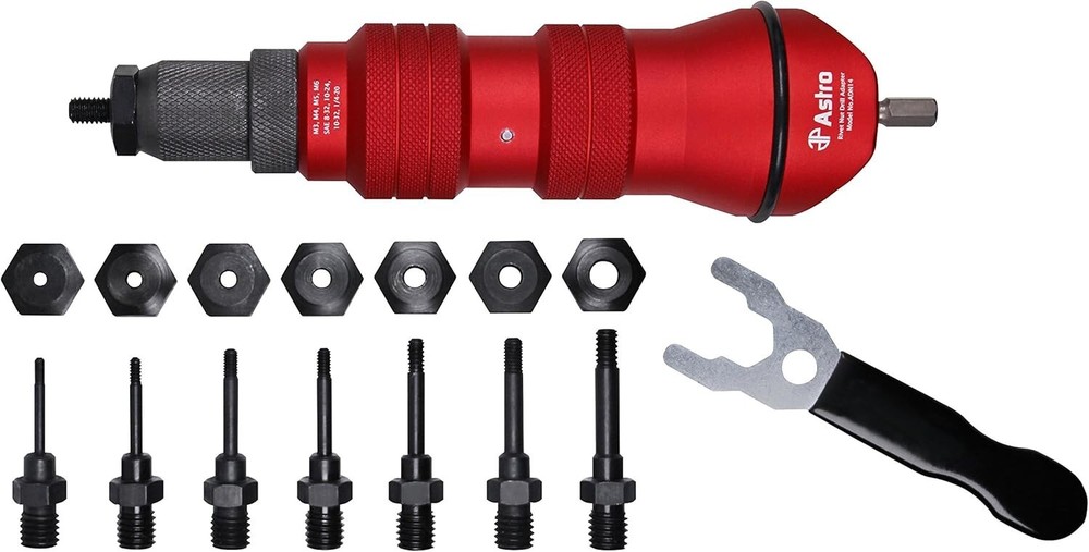 Astro Pneumatic -ADN14- Rivet Nut Drill Adapter Kit