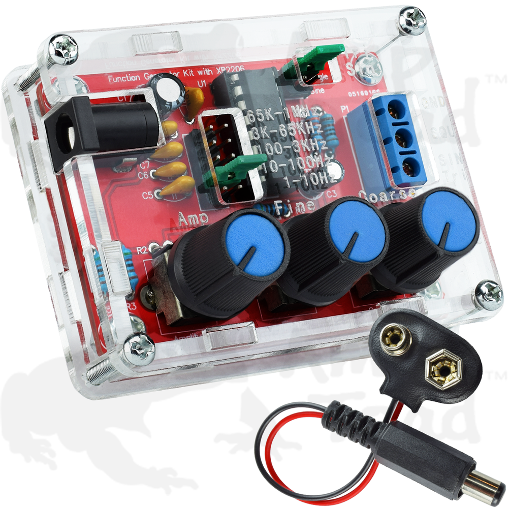 Function Generator XR2206 - DIY Kit - Optional Wall Plug [SOLDERING REQUIRED]
