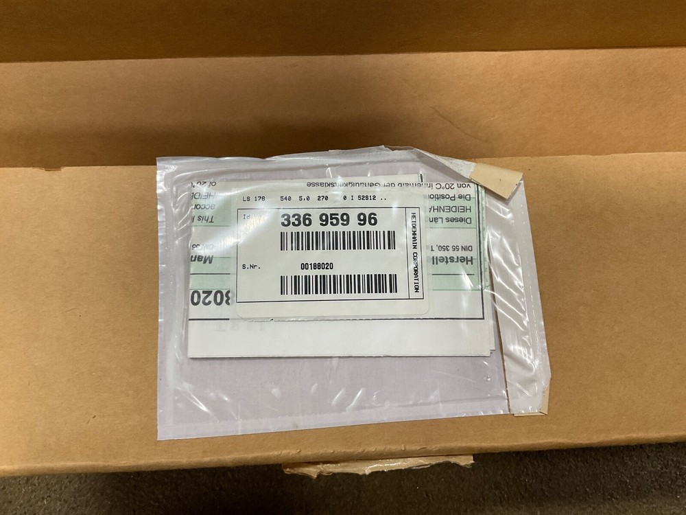 NEW 33695996 HEIDENHAIN LINEAR SCALE ENCODER LS176 ML 540 MM