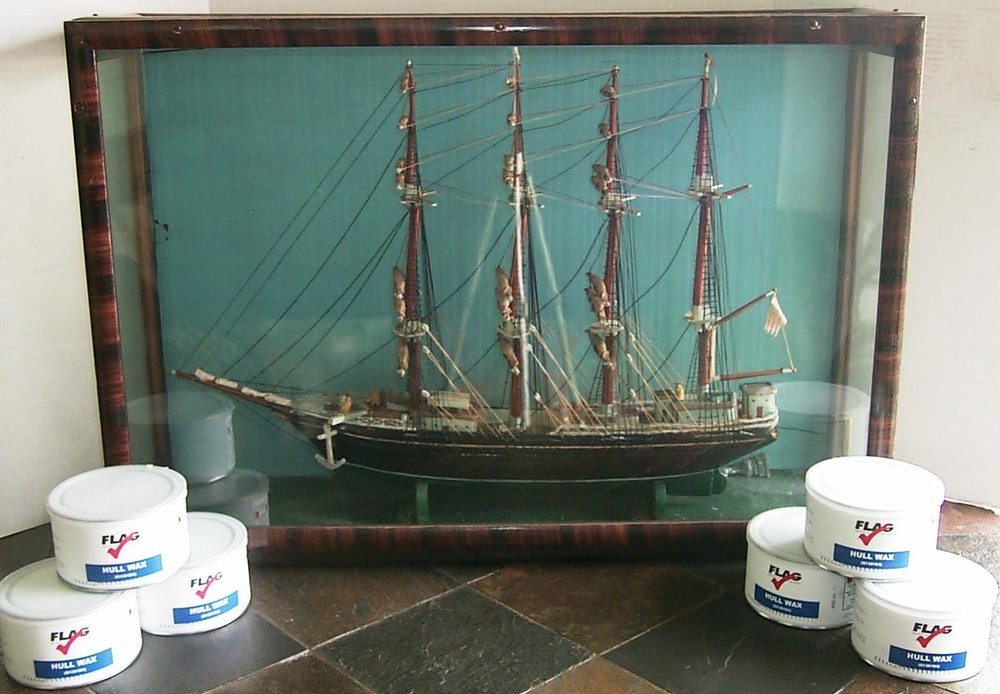 Flag Hull Wax imported by Lustersheen ~ Boat Wax