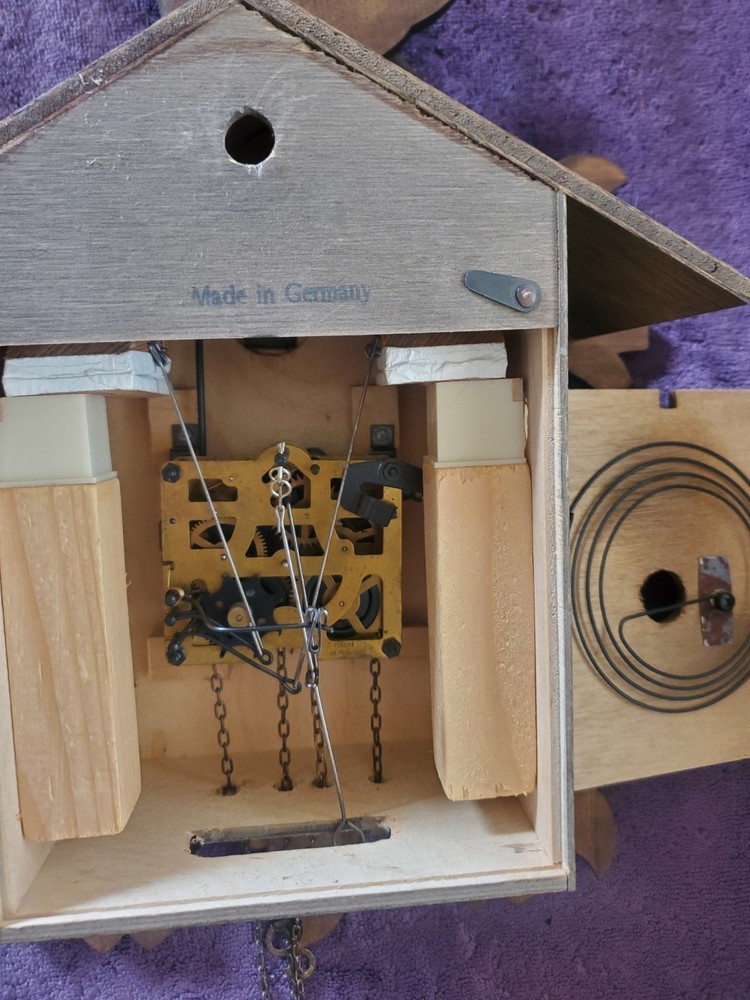 1 Day 3 Berds REGULA CUCKOO CLOCK 15"/12" work Very Well