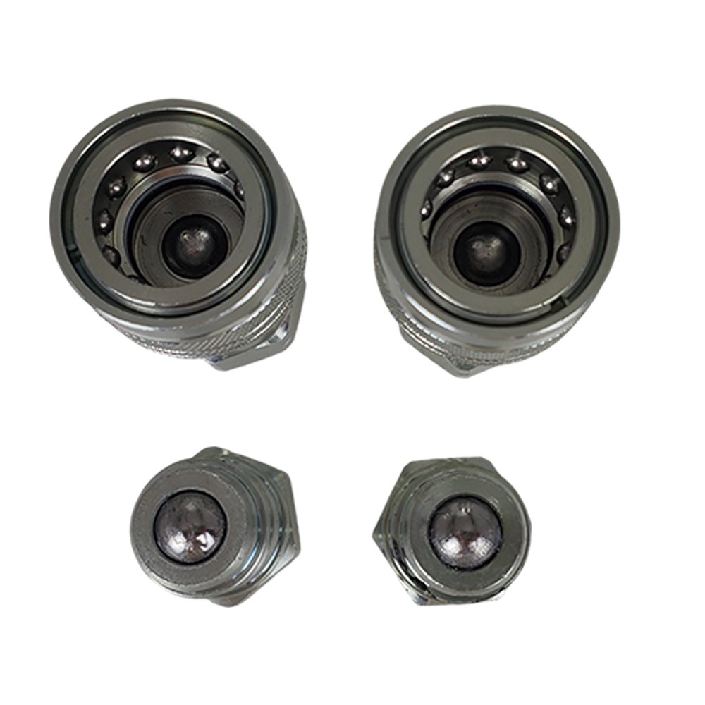 2Sets For Pioneer Ball Style 1/2" NPT Hydraulic Coupler Quick Connect Coupling